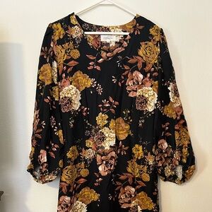 Thought Rosetti Organic Cotton Bell Sleeve dress